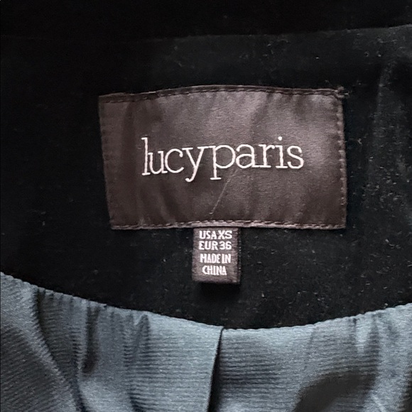 Lucy Paris Black Velvet Blazer Size XS - Picture 5 of 10